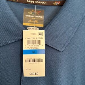 Greg Norman Collection Blue Polo Shirt